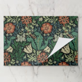 ウィリアム・モリスコンプトン花のアールヌーボーのパターン ペーパーパッド (折り畳み)