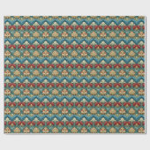 ウィリアム・モリススタイルパターン ラッピングペーパー (フラット)