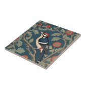 ウィリアム・モリススタイル素晴らし・キツネバドリ タイル (側面)