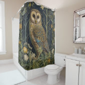 ウィリアム・モリススタイル シャワーカーテン (インサイチュ)