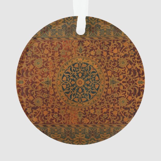 ウィリアム・モリスタペストリーカーペットラグ オーナメント (裏面)