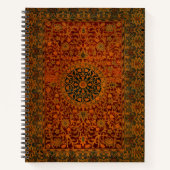 ウィリアム・モリスタペストリーカーペットラグ ノートブック (正面)