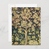 ウィリアム・モリスツリーオブライフヴィンテージプレラファエリート ポストカード (正面/裏面)