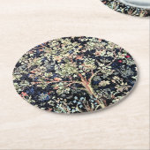 ウィリアム・モリスツリーオブライフ紙コースター ラウンドペーパーコースター (アングル)