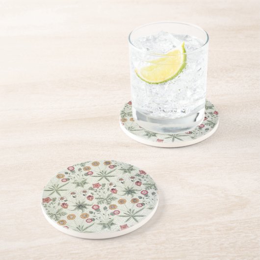 ウィリアム・モリスデイジーフローラ壁紙パターン コースター (側面)