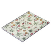 ウィリアム・モリスデイジーフローラ壁紙パターン ノートブック (左側)