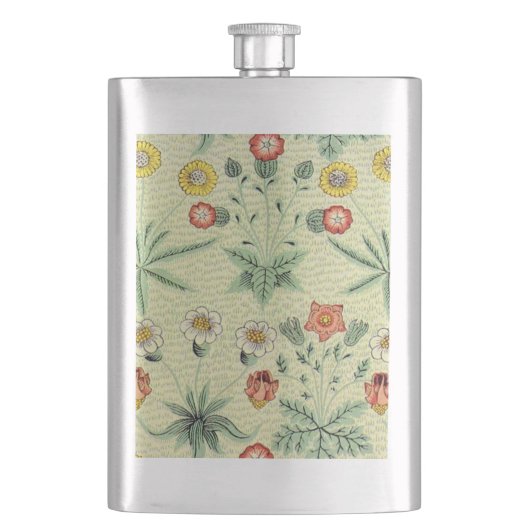 ウィリアム・モリスデイジーフローラ壁紙パターン フラスク (正面)