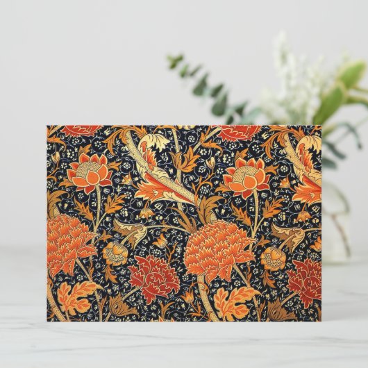 ウィリアム・モリスデザインのクレイ カード (スタンド正面)