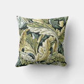 ウィリアム・モリスデザイン：アカンサス葉パターン クッション (裏面)