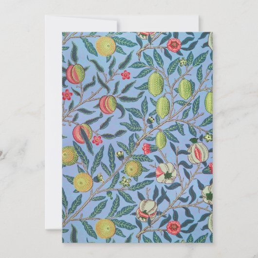 ウィリアム・モリスデザイン 招待状 (正面)