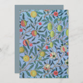 ウィリアム・モリスデザイン 招待状 (正面/裏面)