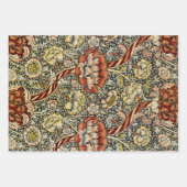 ウィリアム・モリスデザイン#9 ラッピングペーパーシート (正面)