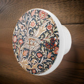 ウィリアム*モリストレントフローラレッドインディゴ金ゴールド セラミックノブ