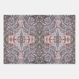 ウィリアム・モリスハニーサックルデザイン ラッピングペーパーシート