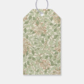 ウィリアム・モリスハニーサックルフローラヴィンテージ誕生日 ギフトタグ (裏面)