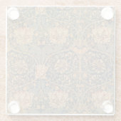 ウィリアム・モリスハニーサックルリッチ壁紙 ガラスコースター (裏面)