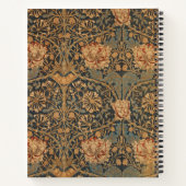 ウィリアム・モリスハニーサックルリッチ壁紙 ノートブック (裏面)