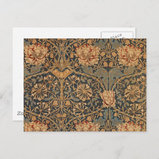 ウィリアム・モリスハニーサックルリッチ壁紙 ポストカード (正面/裏面)