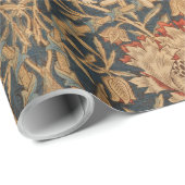 ウィリアム・モリスハニーサックルリッチ壁紙 ラッピングペーパー (ロールコーナー)