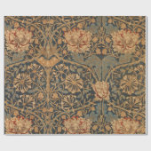 ウィリアム・モリスハニーサックルリッチ壁紙 ラッピングペーパー (フラット)