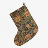 ウィリアム・モリスハニーサックルリッチ壁紙 ラージクリスマスストッキング (裏面 (吊り時))