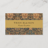 ウィリアム・モリスハニーサックルリッチ壁紙 名刺 (正面)