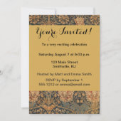 ウィリアム・モリスハニーサックルリッチ壁紙 招待状 (正面)