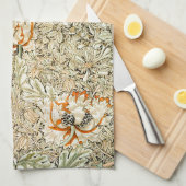 ウィリアム・モリスハニーサックル キッチンタオル (四つ折り)