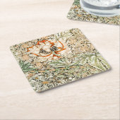 ウィリアム・モリスハニーサックル スクエアペーパーコースター (アングル)