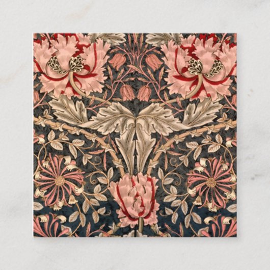 ウィリアム・モリスハニーサックル スクエア名刺 (正面)