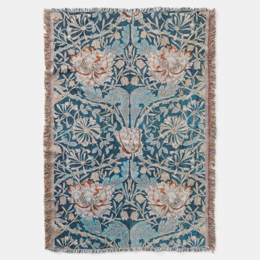 ウィリアム・モリスハニーサックル スローブランケット (正面縦)