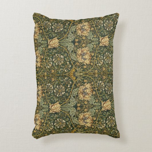 ウィリアム・モリスハニーサックル | ヴィンテージフローラ アクセントクッション (正面(垂直))