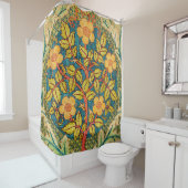 ウィリアム・モリスバラリース:クラシックアーツ&クラフツ シャワーカーテン (インサイチュ)