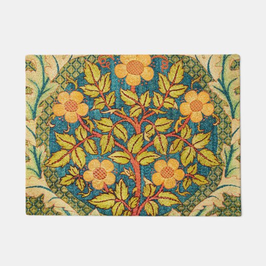 ウィリアム・モリスバラリース:クラシックアーツ&クラフツ ドアマット (正面)