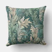 ウィリアム・モリスパターン（の模様が）あるフローラ クッション (裏面)
