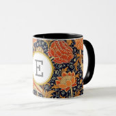 ウィリアム・モリスパーソナライズされたイニシャル マグカップ (正面右)