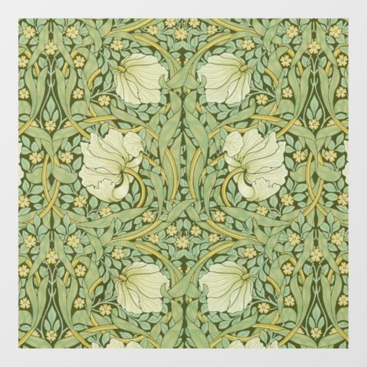 ウィリアム・モリスパーペネルフローラブルー壁紙 ウィンドウサイン (シート)