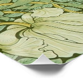 ウィリアム・モリスパーペネルフローラブルー壁紙 ポスター (コーナー)