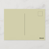 ウィリアム・モリスパーペネルフローラブルー壁紙 ポストカード (裏面)