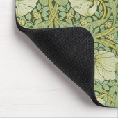 ウィリアム・モリスパーペネルフローラブルー壁紙 マウスパッド (コーナー)