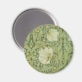 ウィリアム・モリスパーペネルフローラブルー壁紙 マグネット (正面/裏面)