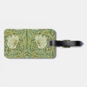 ウィリアム・モリスパーペネルフローラブルー壁紙 ラゲッジタグ (裏面横)