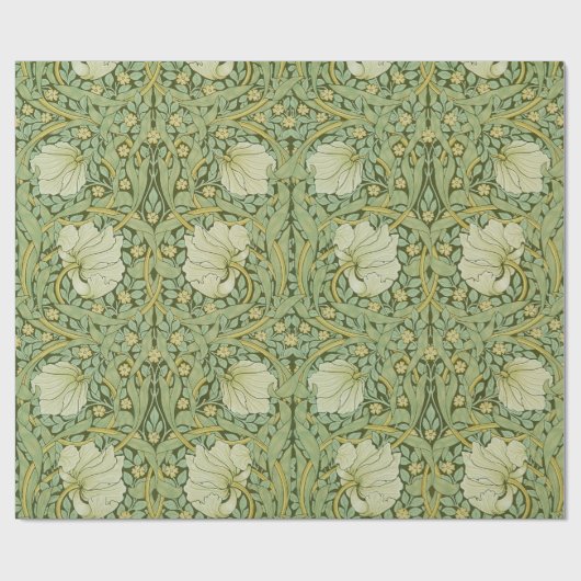 ウィリアム・モリスパーペネルフローラブルー壁紙 ラッピングペーパー (フラット)