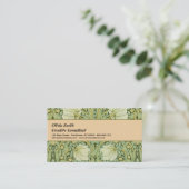 ウィリアム・モリスパーペネルフローラブルー壁紙 名刺 (スタンド正面)