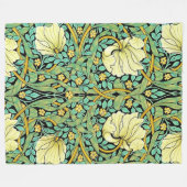 ウィリアム・モリスパーペネルミッションスタイル フリースブランケット (正面(横))