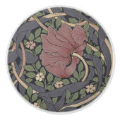 ウィリアム・モリスパーペネルヴィンテージパターンセラミックK セラミックノブ (正面)