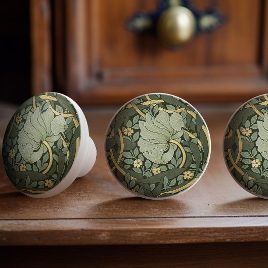 ウィリアム・モリスパーペネルヴィンテージパターンセラミックK セラミックノブ