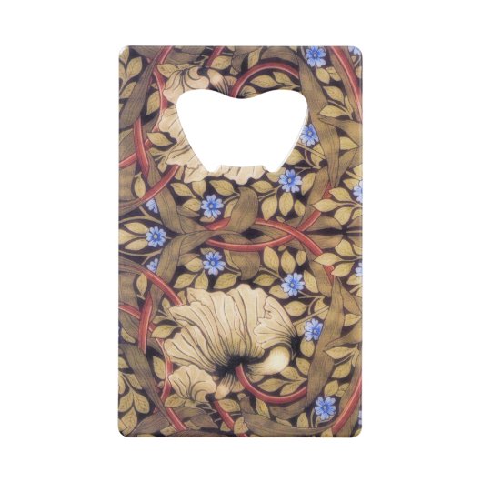 ウィリアム・モリスパーペネルヴィンテージフローラ クレジットカード栓抜き (正面)