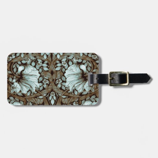 ウィリアム・モリスパーペネルヴィンテージフローラ ラゲッジタグ (正面横)