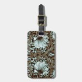 ウィリアム・モリスパーペネルヴィンテージフローラ ラゲッジタグ (正面縦)